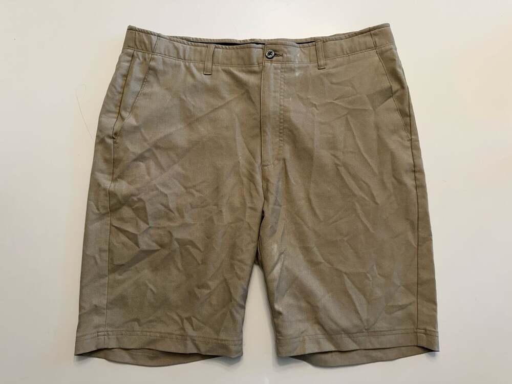 Pebble Beach Dry-Luxe Performance Khaki Golf Shorts Size 36